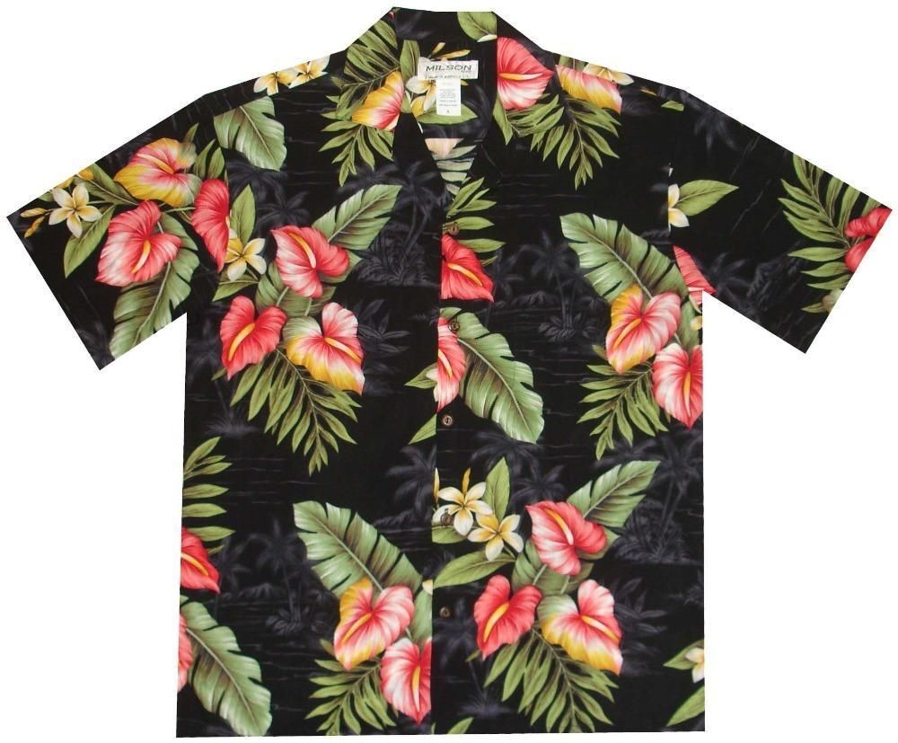 Anthurium Flowers Hawaiian Shirt