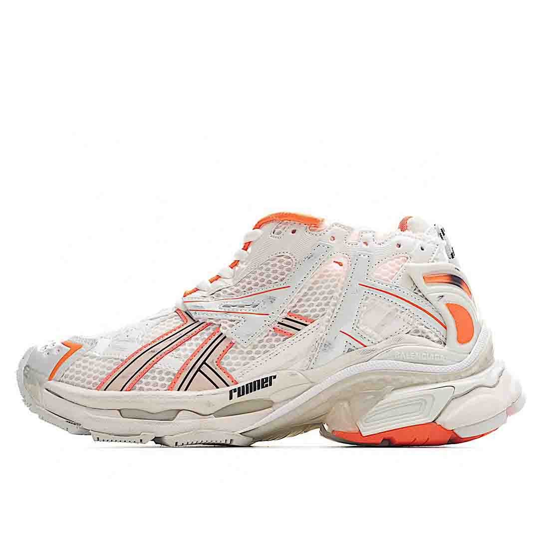 Balenciaga Runner In OrangeOff-white Shoes Sneakers SNK566743246