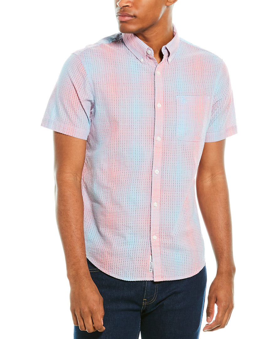 Original Penguin Perforated Woven Shirt