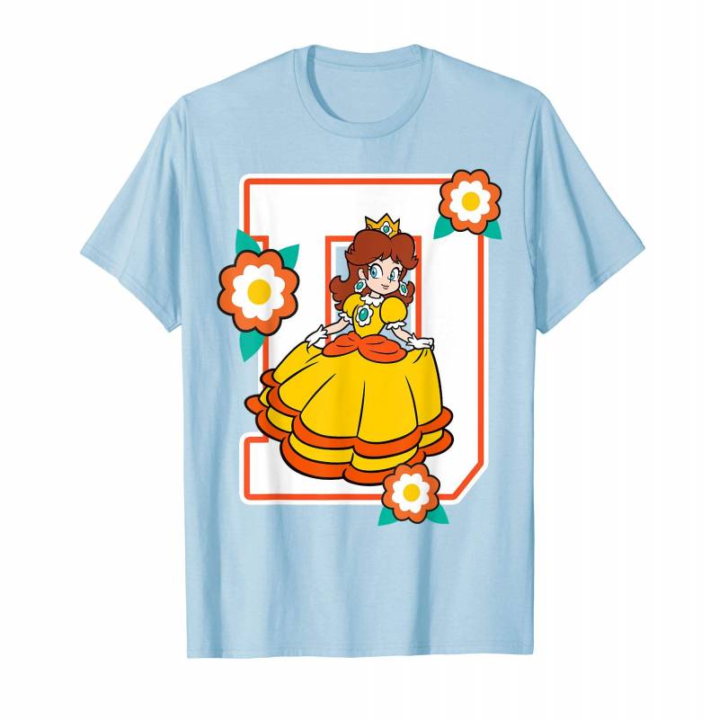 Super Mario Daisy Flowers Poster Graphic T-shirt