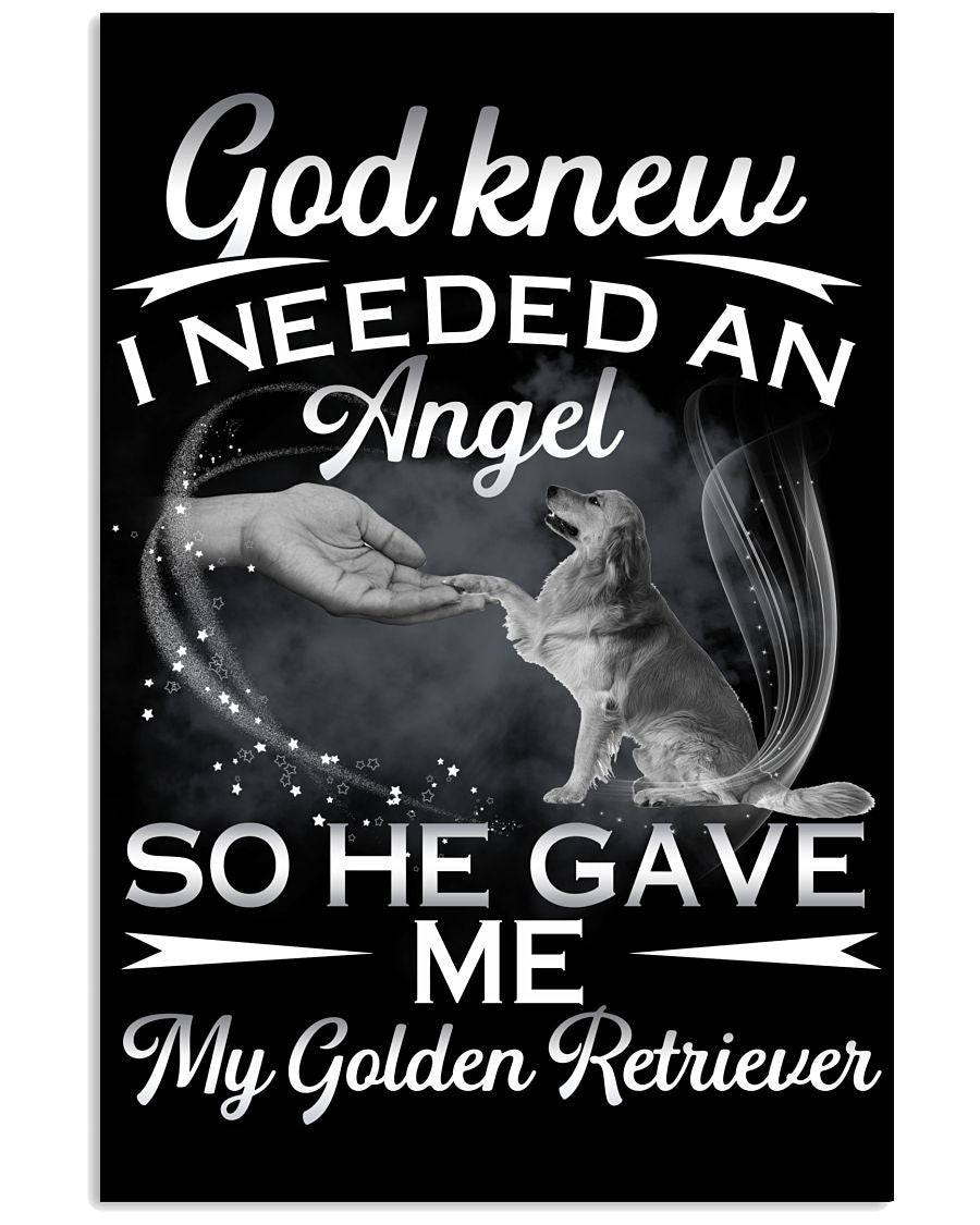 God Gave Me My Golden Retriever – For Golden Lover Easter Canvas And Poster | Wall Decor Visual Art