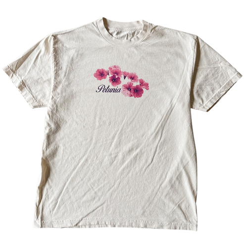 Pink Petunias v1 Tee Shirt Outfit