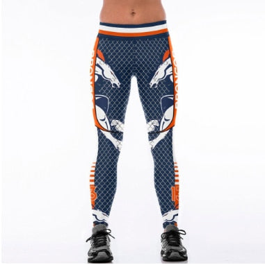 Denver Broncos High Waist Team Leggings