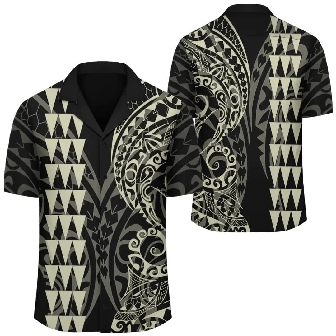 Kakau Polynesian Design Tribal Hawaiian Shirt – Ah – J6