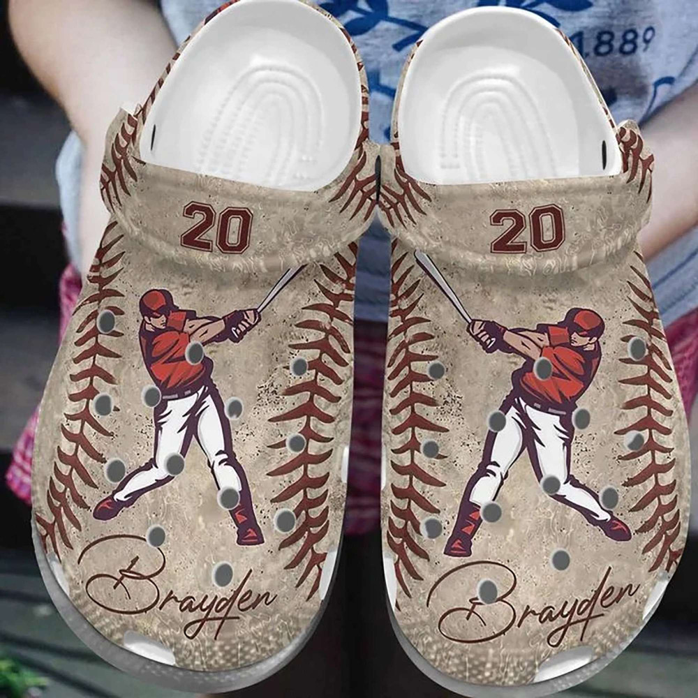 Baseball Gift For Lover Vintage For Mens And Womens Gift For Fan Classic Water Rubber Crocs Clog Shoes Comfy Footwear
