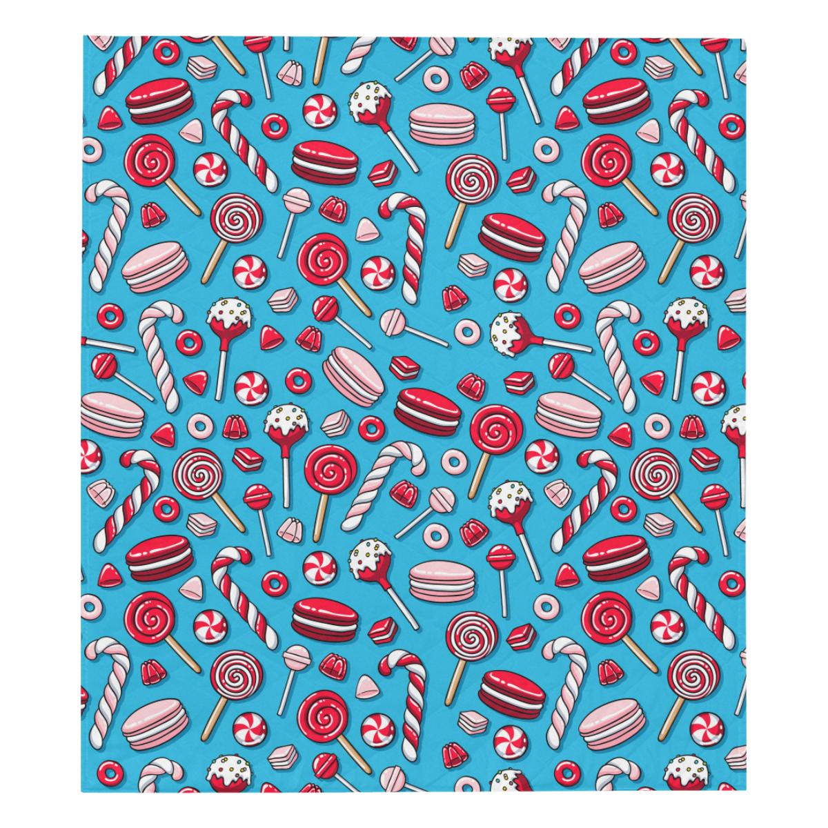 Candy Pattern Print Design 05 Premium Quilt