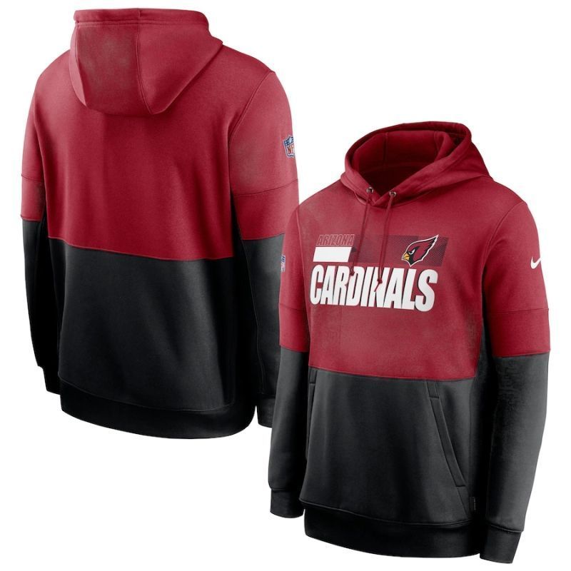 Arizona Cardinals NFL 2020 Red Black Hoodie Jersey