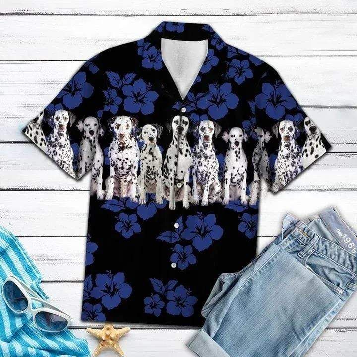 High Quality Amazing Dalmatian Dog Lover Christmas Hawaii Aloha Shirts Ha49753