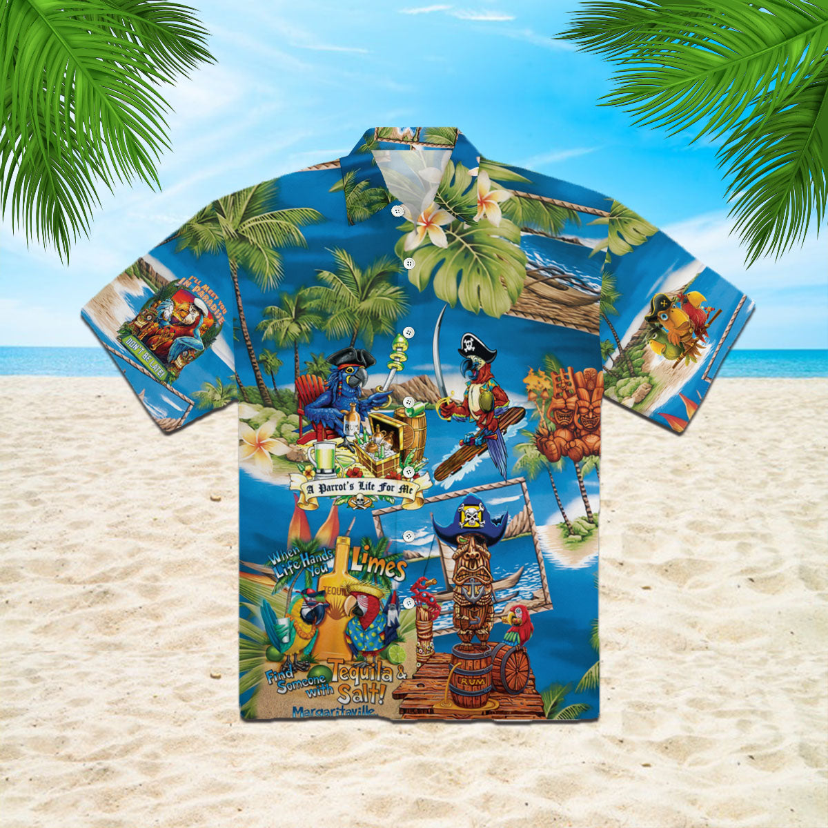 Oragontee Parrot Pirate Hawaiian Shirt | For Men & Women | Adult | Hw4500