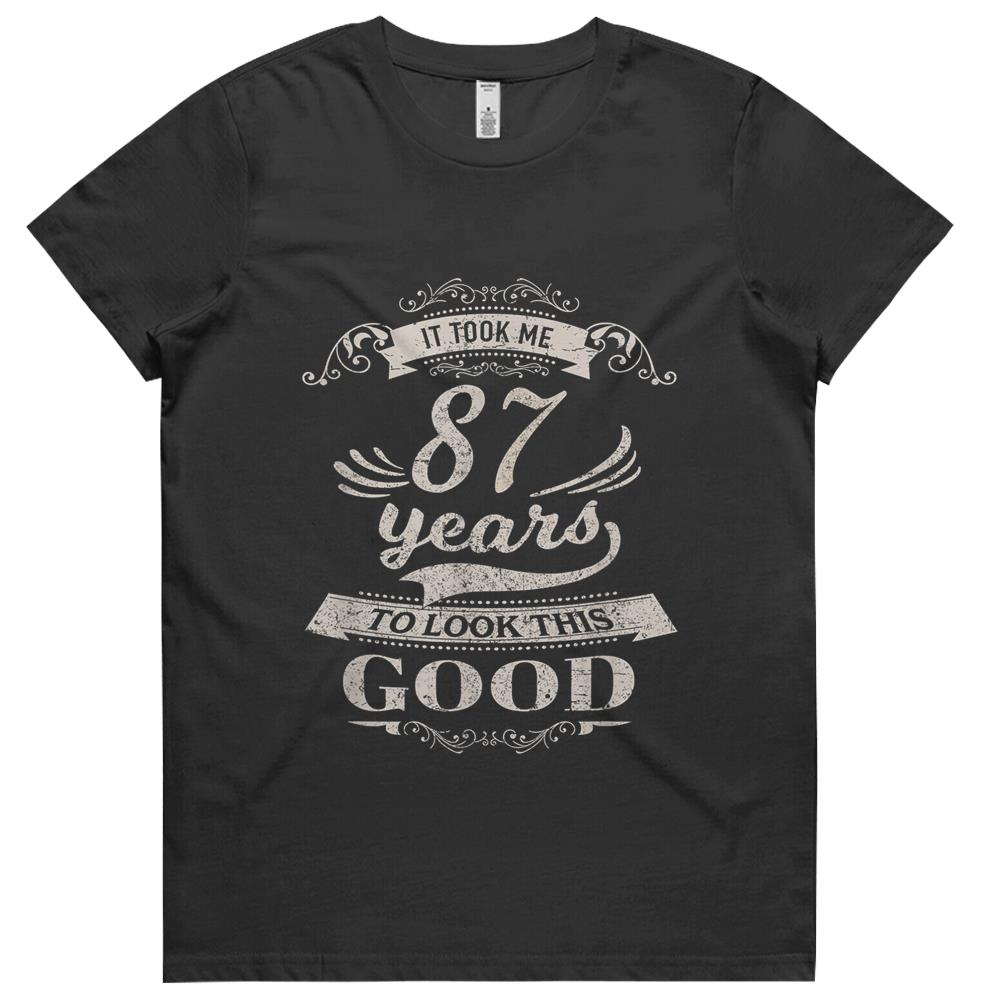 87th Birthday Gifts Men Women Born 1932 Vintage 87 Year Old Womens Tshirts