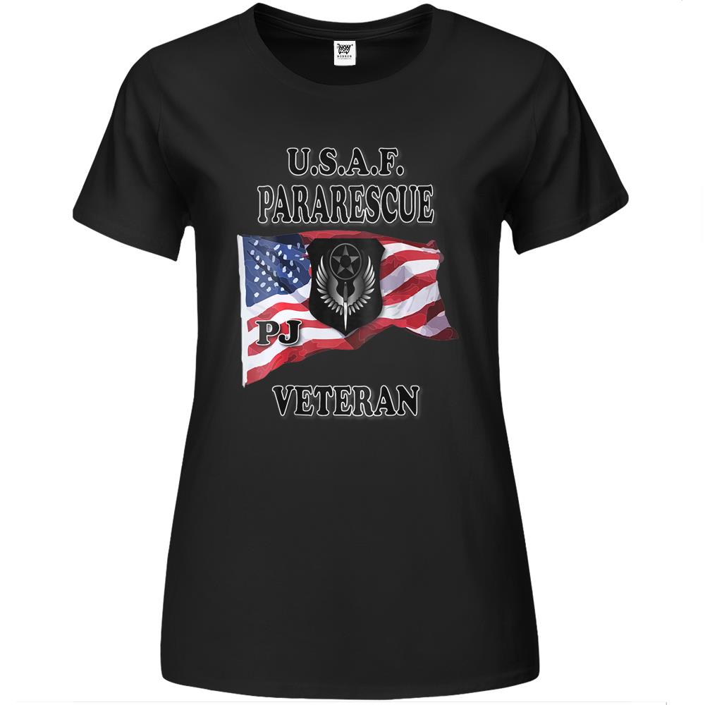 U.S.A.F Pararescue Veteran Premium Womens Tshirts