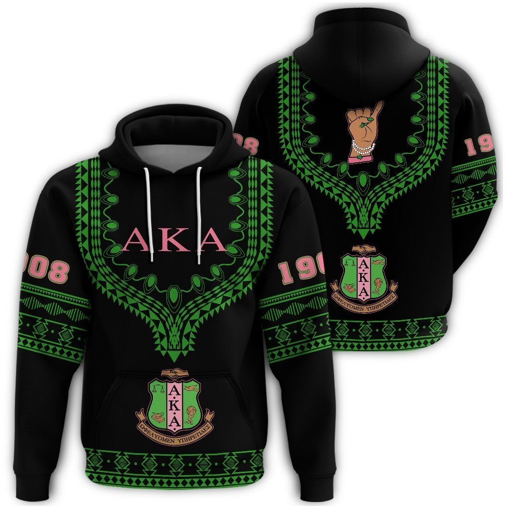 Alpha Kappa Alpha Dashiki Hoodie Alva Style