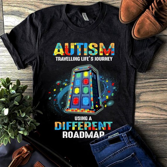 Autism Travelling Life’S Journey Unisex T-Shirt For Men Women Kid Autism Awareness Shirts Gifts Family Ht