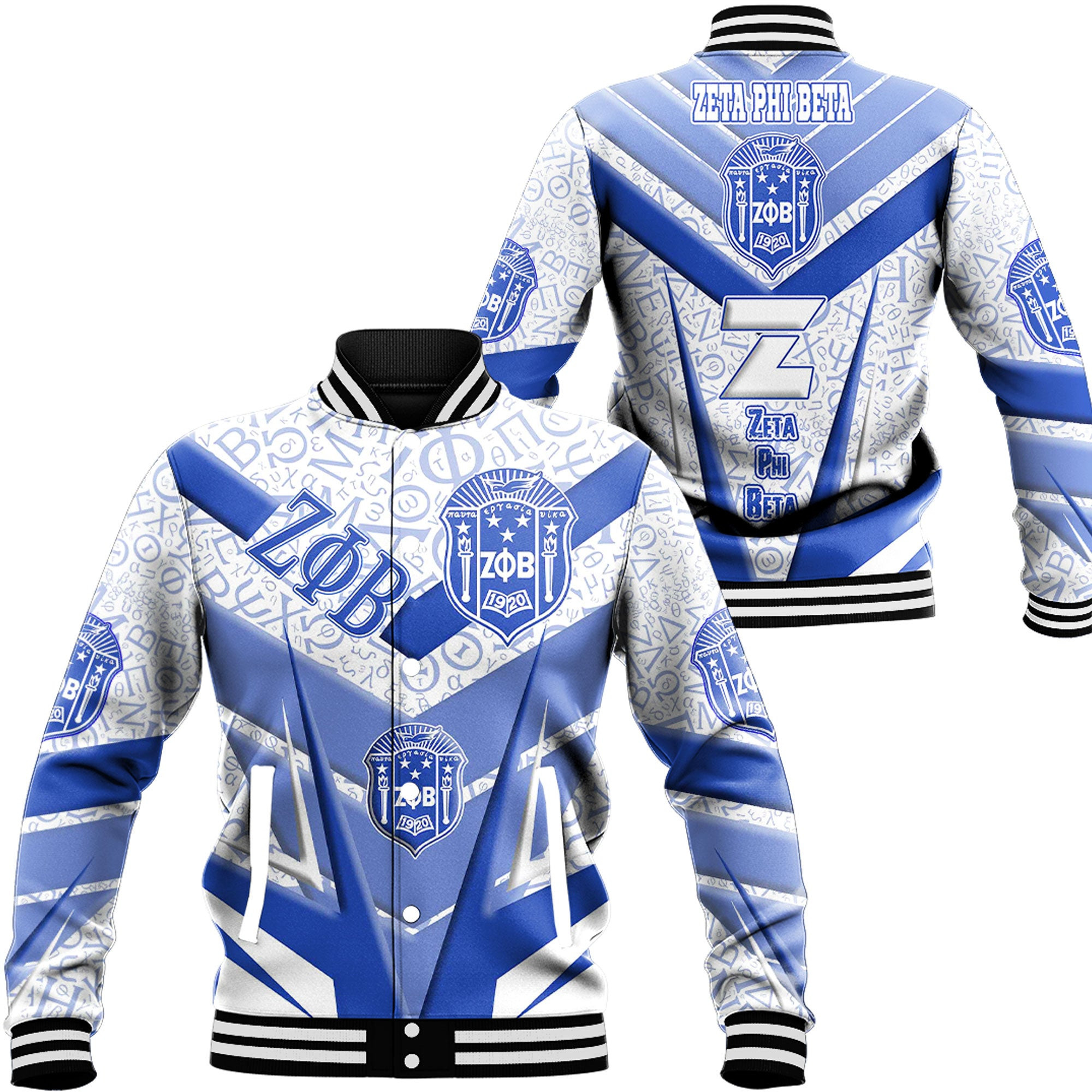 Africa Zone Clothing – Zeta Phi Beta Sporty Style Baseball Jackets A35