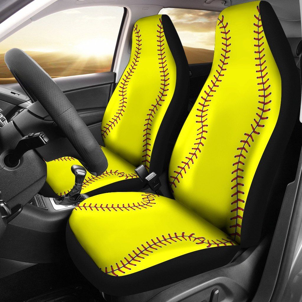 Softball  Car Seat Covers  (Set of 2)