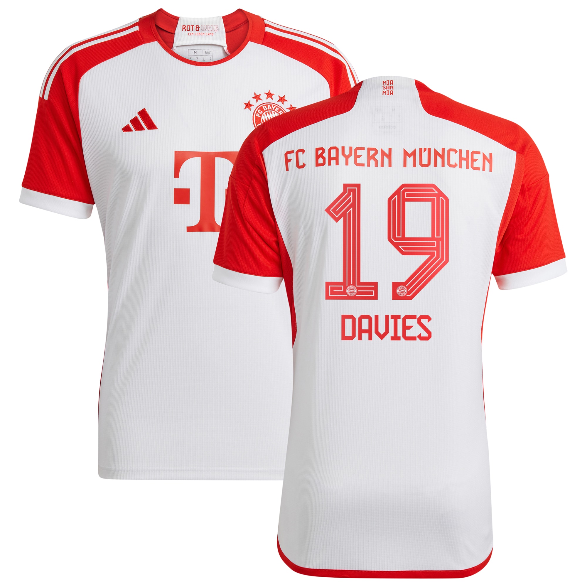 Alphonso Davies Bayern Munich 2023/24 Home Replica Jersey – White