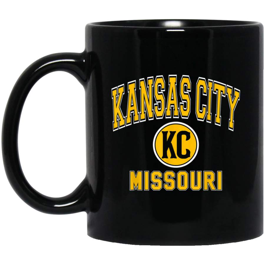 Kansas City KC Varsity Style Amber Print Mug