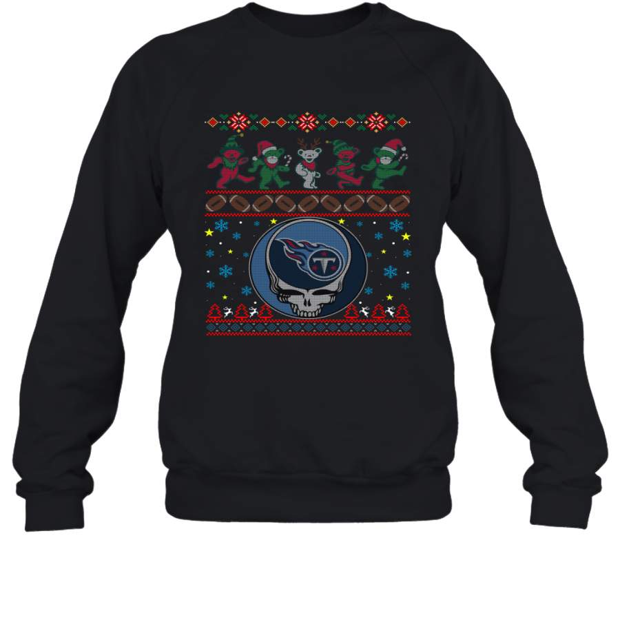 Tennessee Titans Christmas Grateful Dead Jingle Bears Football Ugly Sweatshirt Sweatshirt