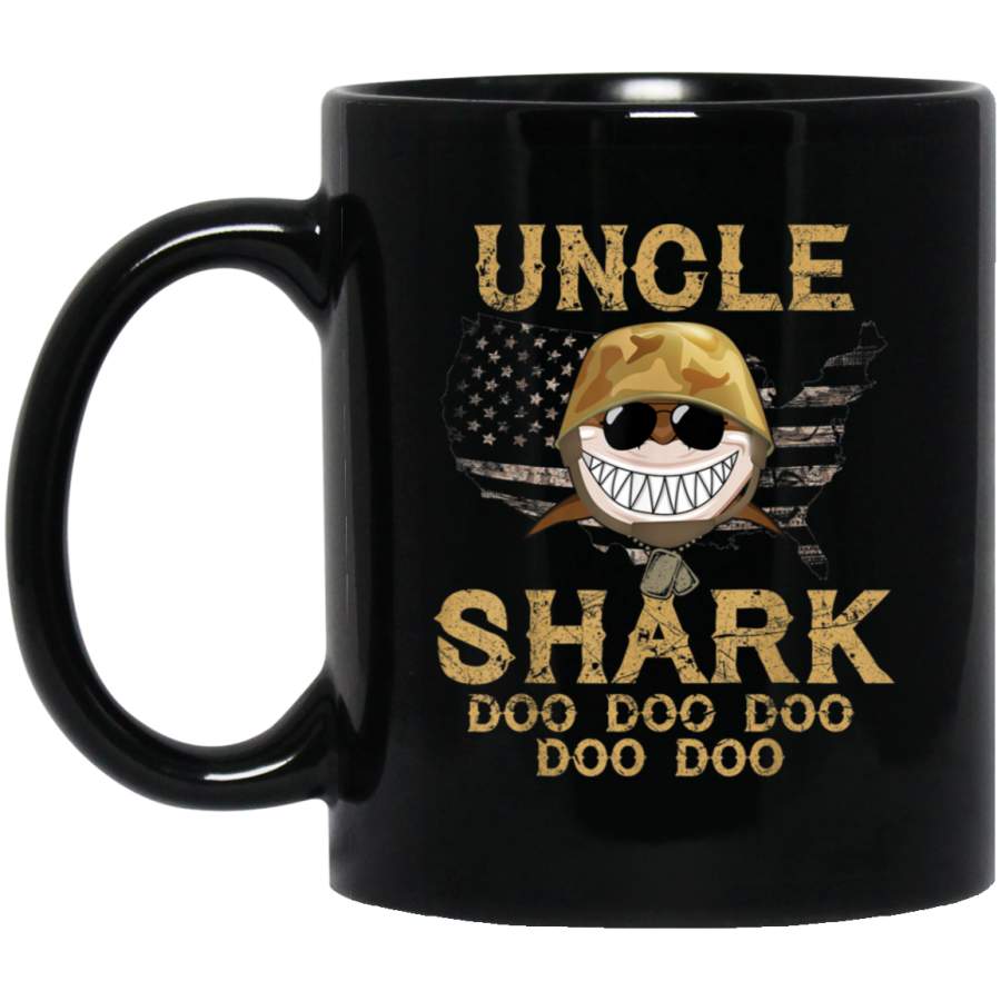 Army Uncle Shark Doo Doo Doo Military  Veteran Mug Gift