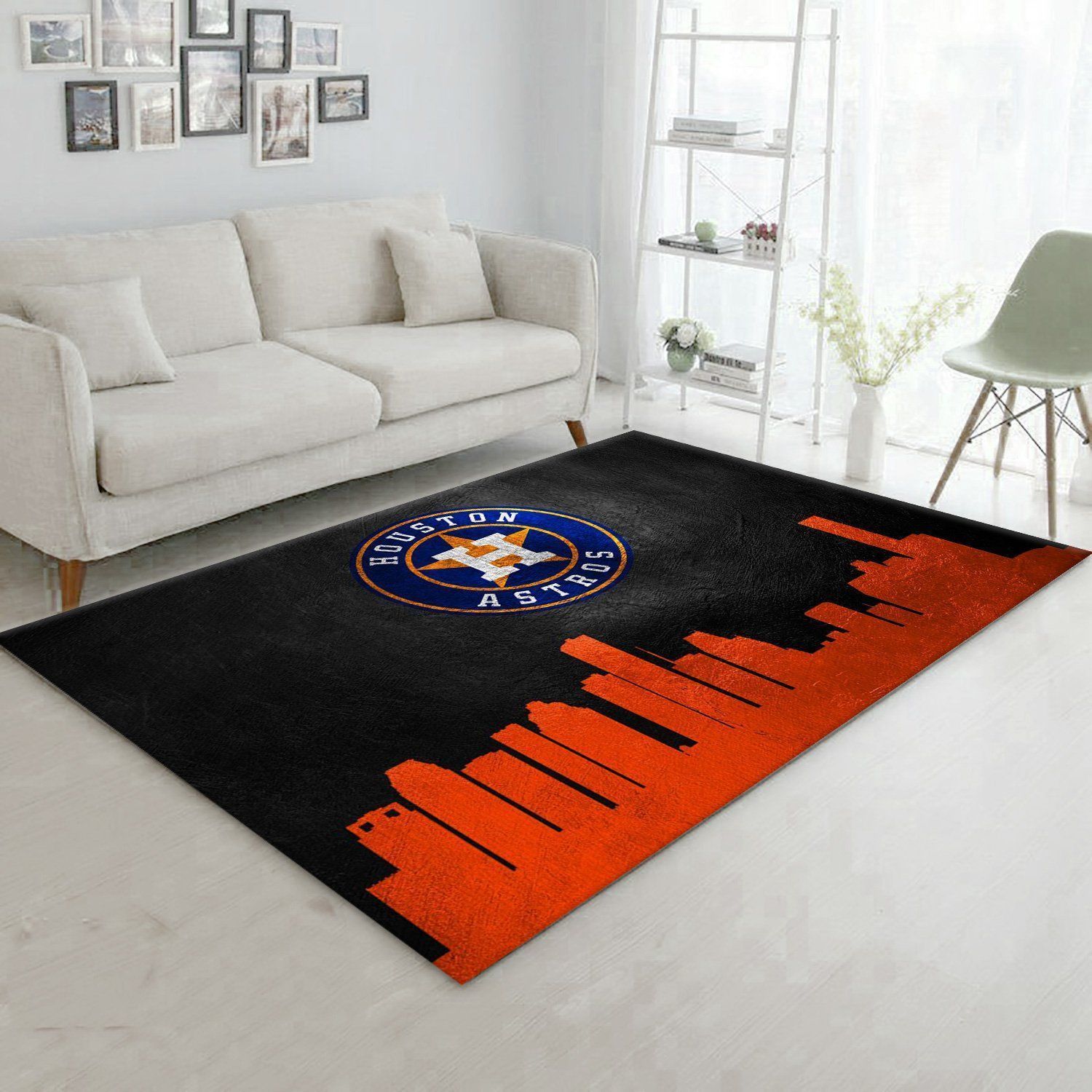 Houston Astros Skyline Area Rug For Christmas, Kitchen Rug, Home Us Decor