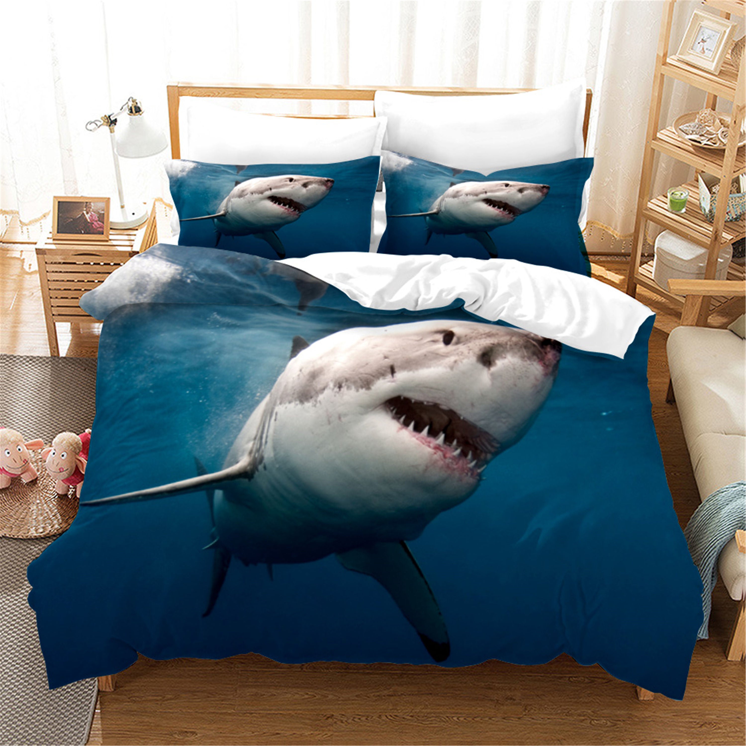 3D Sea Shark Animal Quilt Cover Set Bedding Set Duvet Cover Pillowcases 41