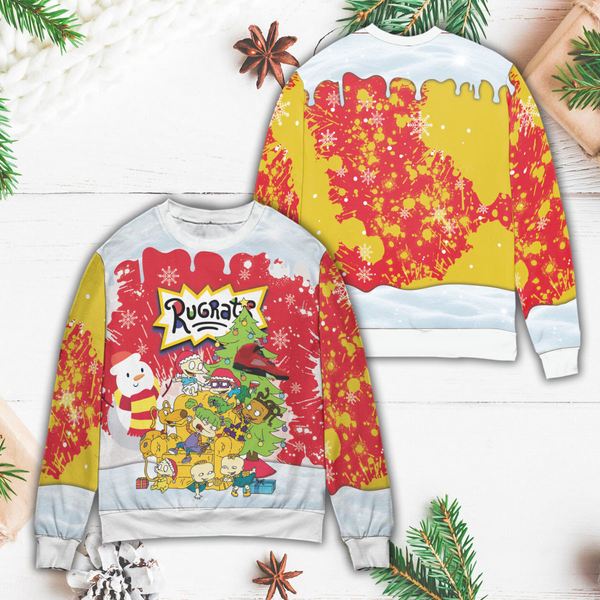 Happy Melanin Rugrats Christmas Sweater #201221H