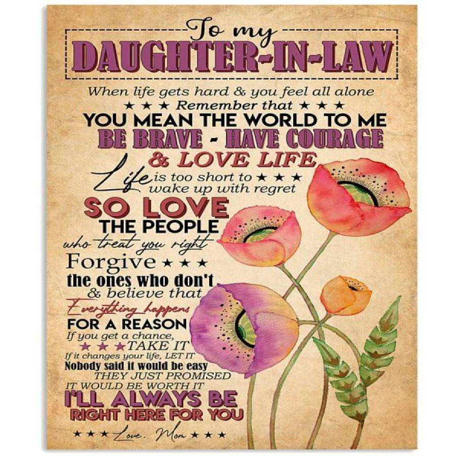 DAUGHTER-IN-LAW – YOU MEAN THE WORLD TO ME Vertical Poster