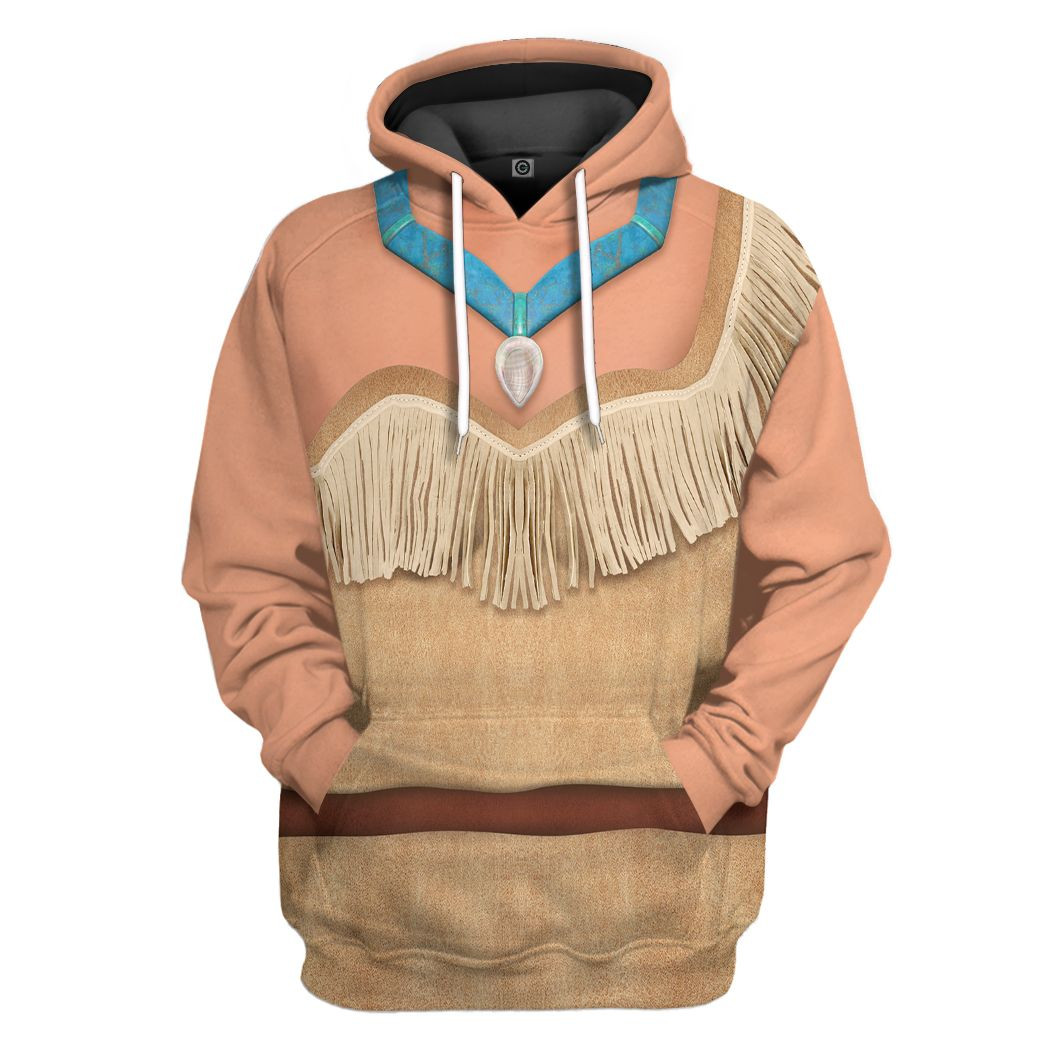 3D Pocahontas Princess Custom Tshirt Hoodie Appreal