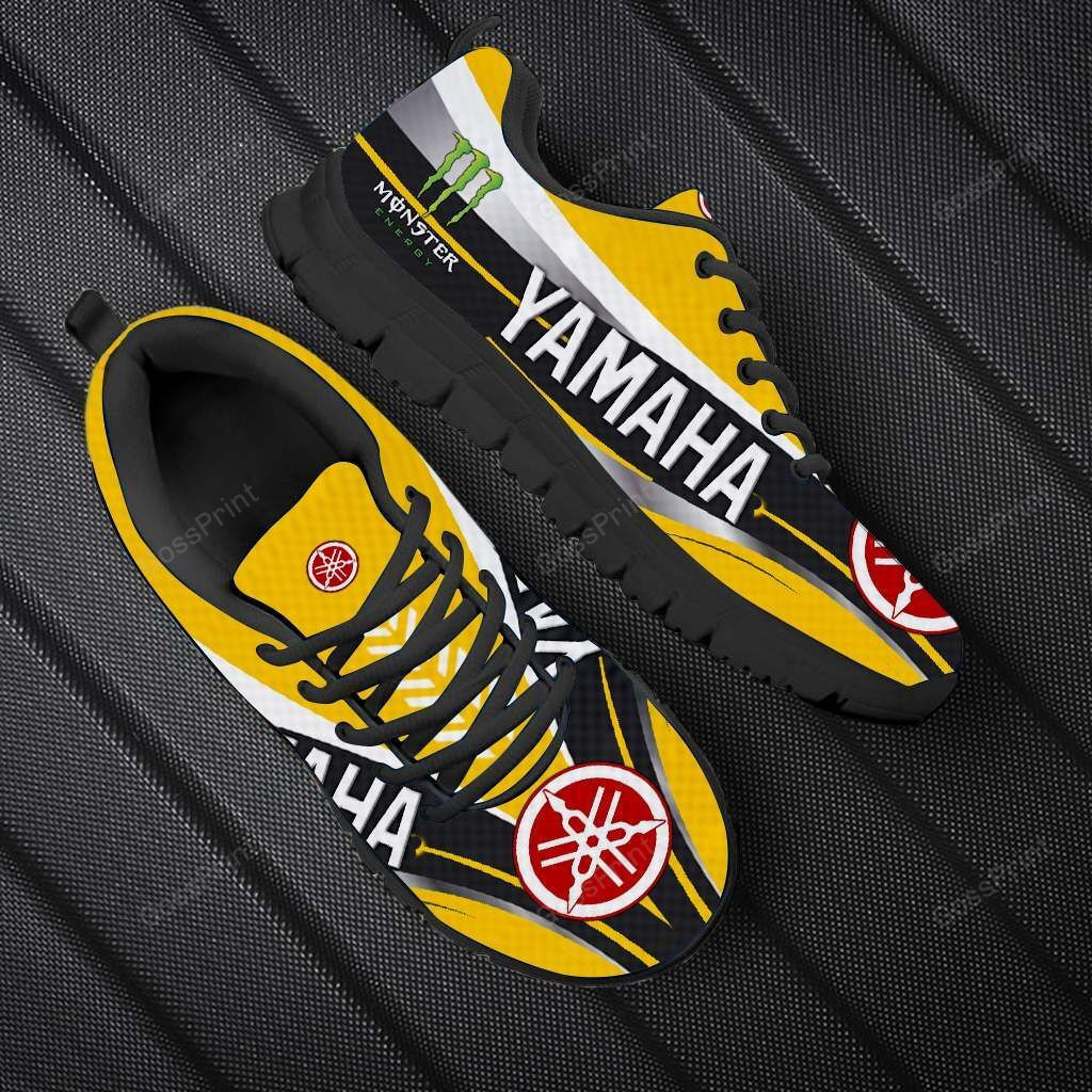 3D Printed Yamaha Racing Sneakers Ver 2 For Men & Women (Yellow)