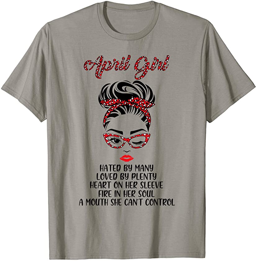 April Girl Hated By Many Loved By Plenty Leopard Women T-Shirt