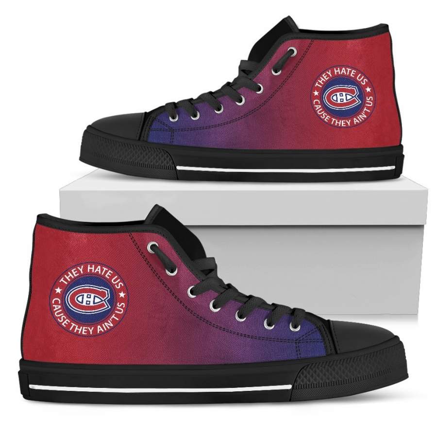 Cool They Hate Us Cause They Ain’t Us Montreal Canadiens High Top Shoes