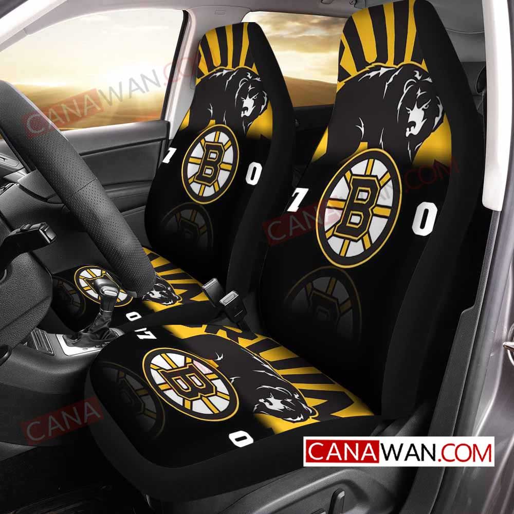 Boston Bruins Style065 3D Customized Personalized Car Seat Cover