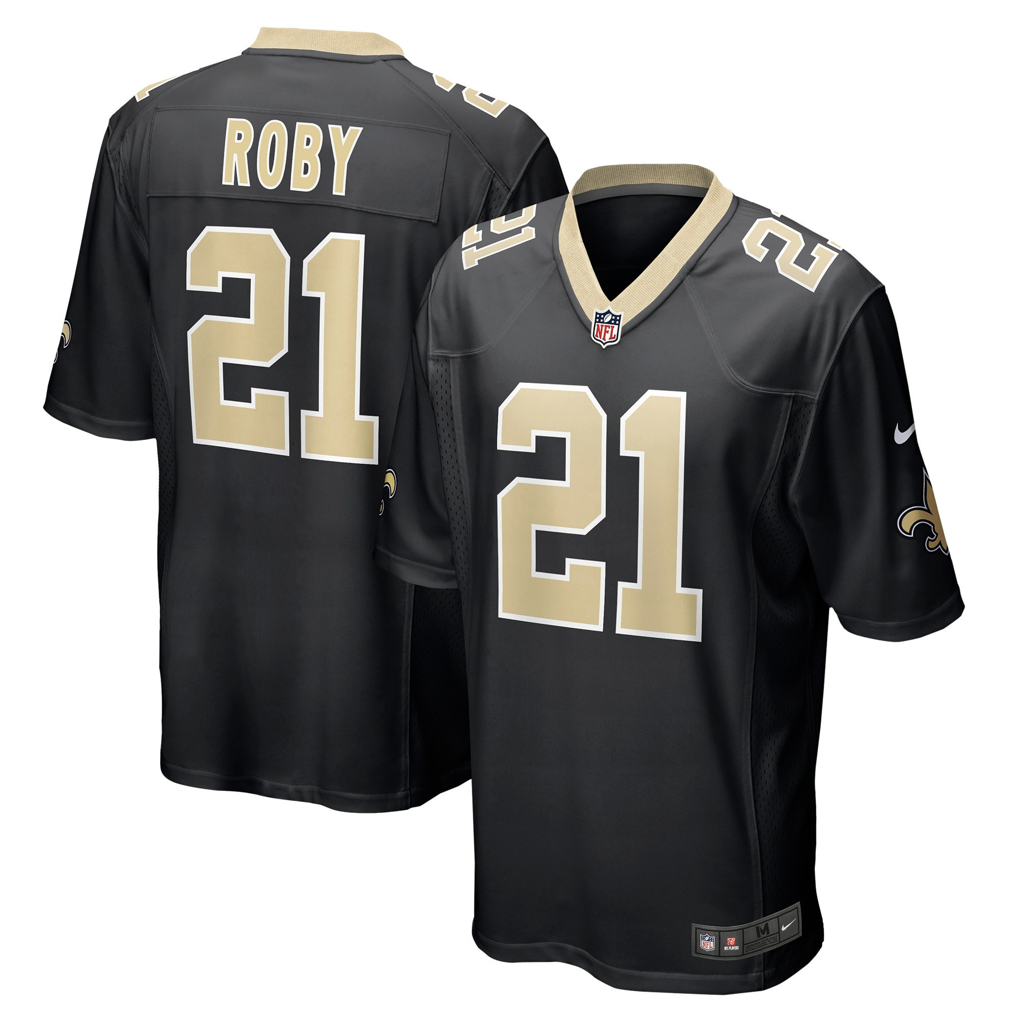 Bradley Roby New Orleans Saints Game Jersey – Black NFL