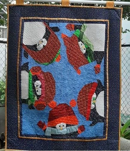 Penguin Family Quilt Tdhcc