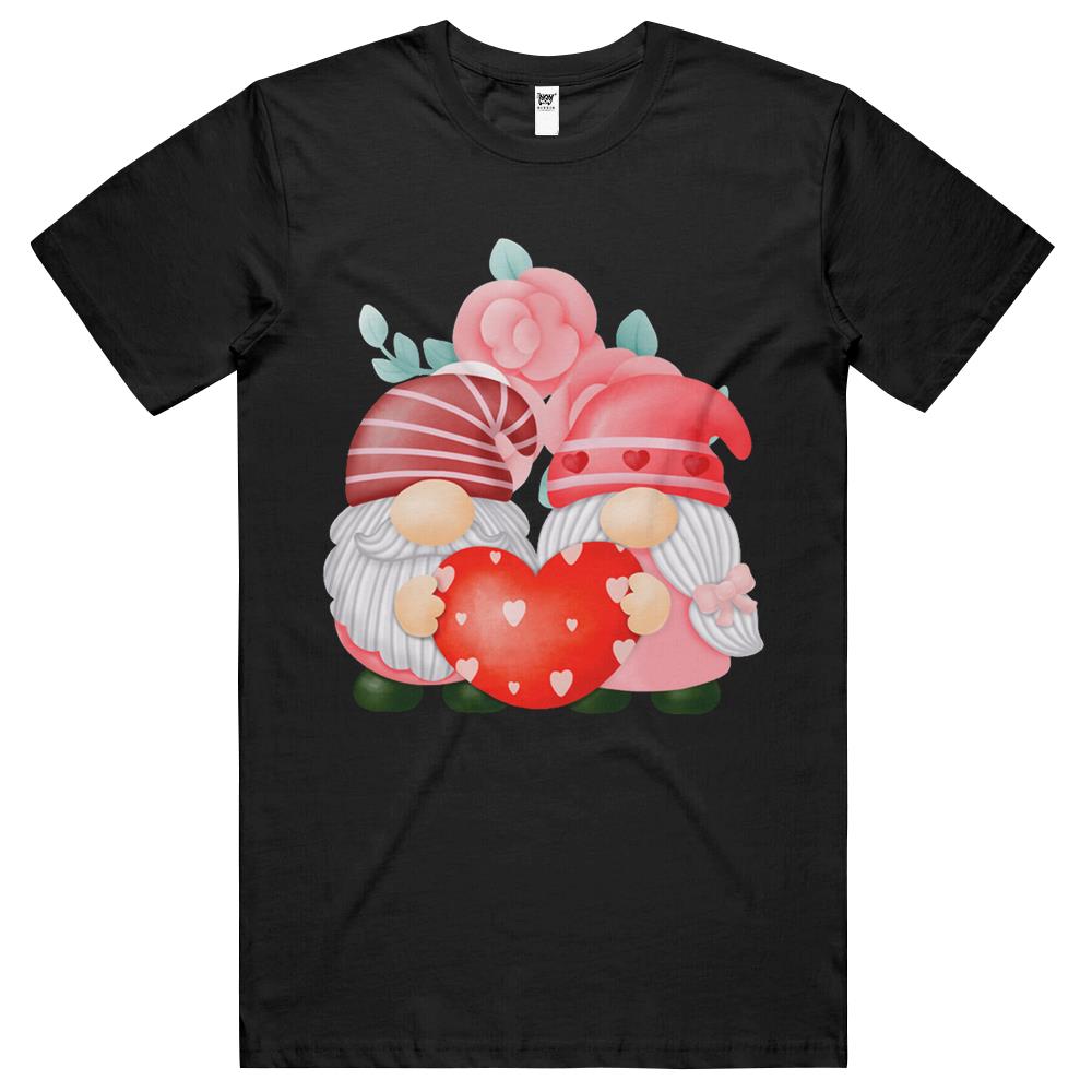 Pink Valentine Gnome With Hearts Clipart Cute T Shirts