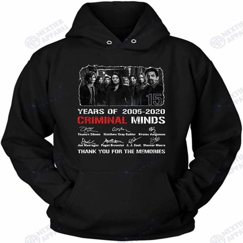 15 Years Of Criminals Signed Minds Thank-you For The Hoodie Hoodies