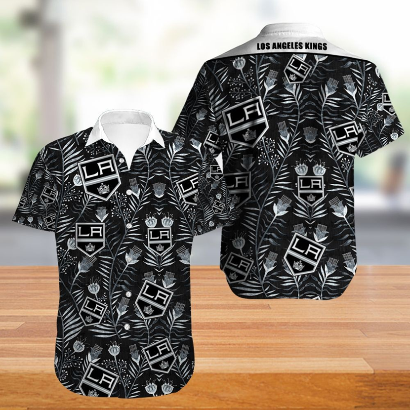 Los Angeles Kings Hawaii Shirt Leaf Button Up Ha43961