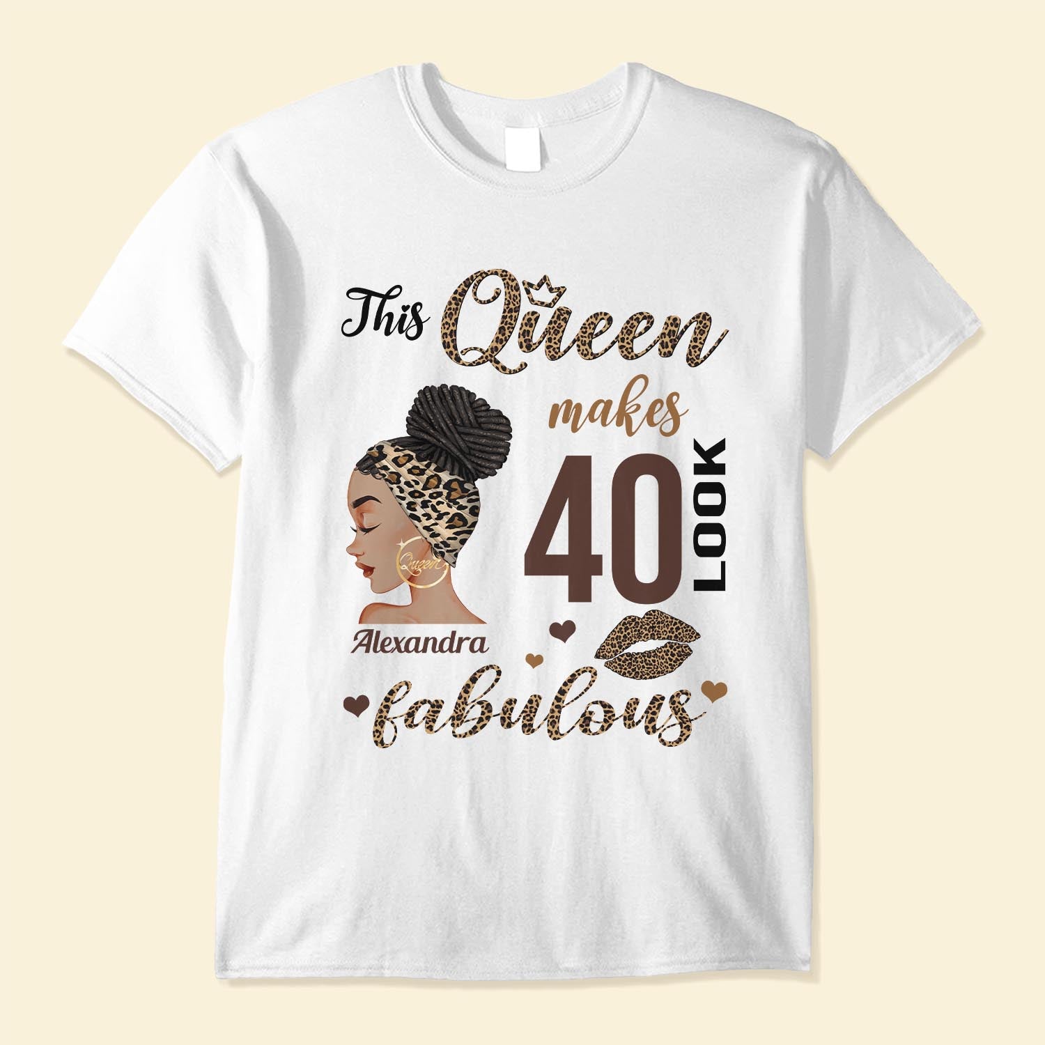 This Queen… Look Fabulous – Personalized Shirt – Birthday Gift For Black Girl, Woman