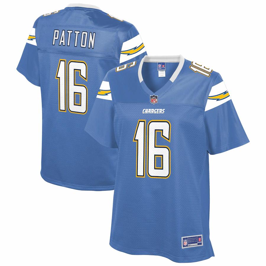 Andre Patton Los Angeles Chargers NFL Pro Line Womens Team Player Jersey – Powder Blue