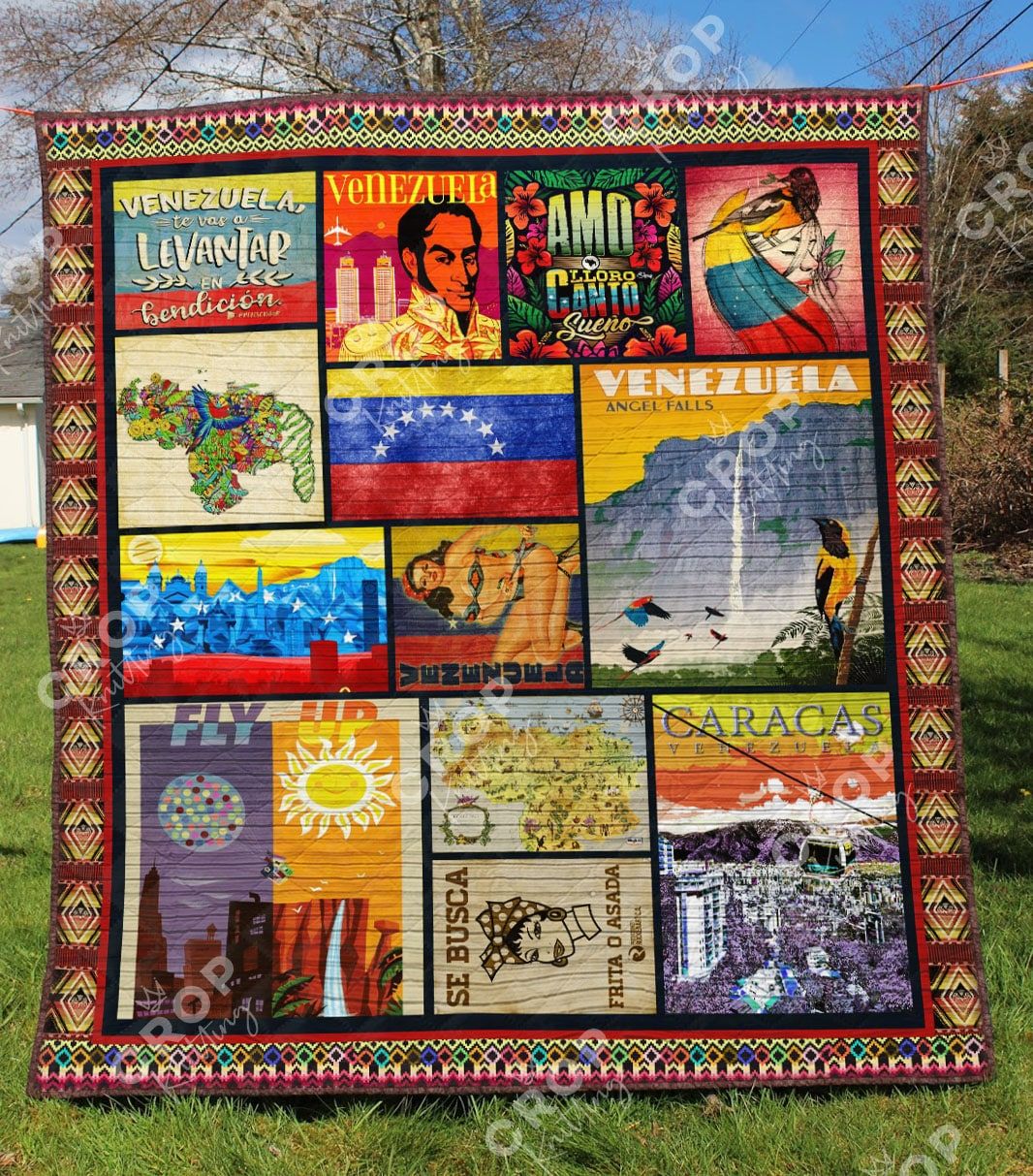 Venezuela BI 3D Quilt Blanket 136