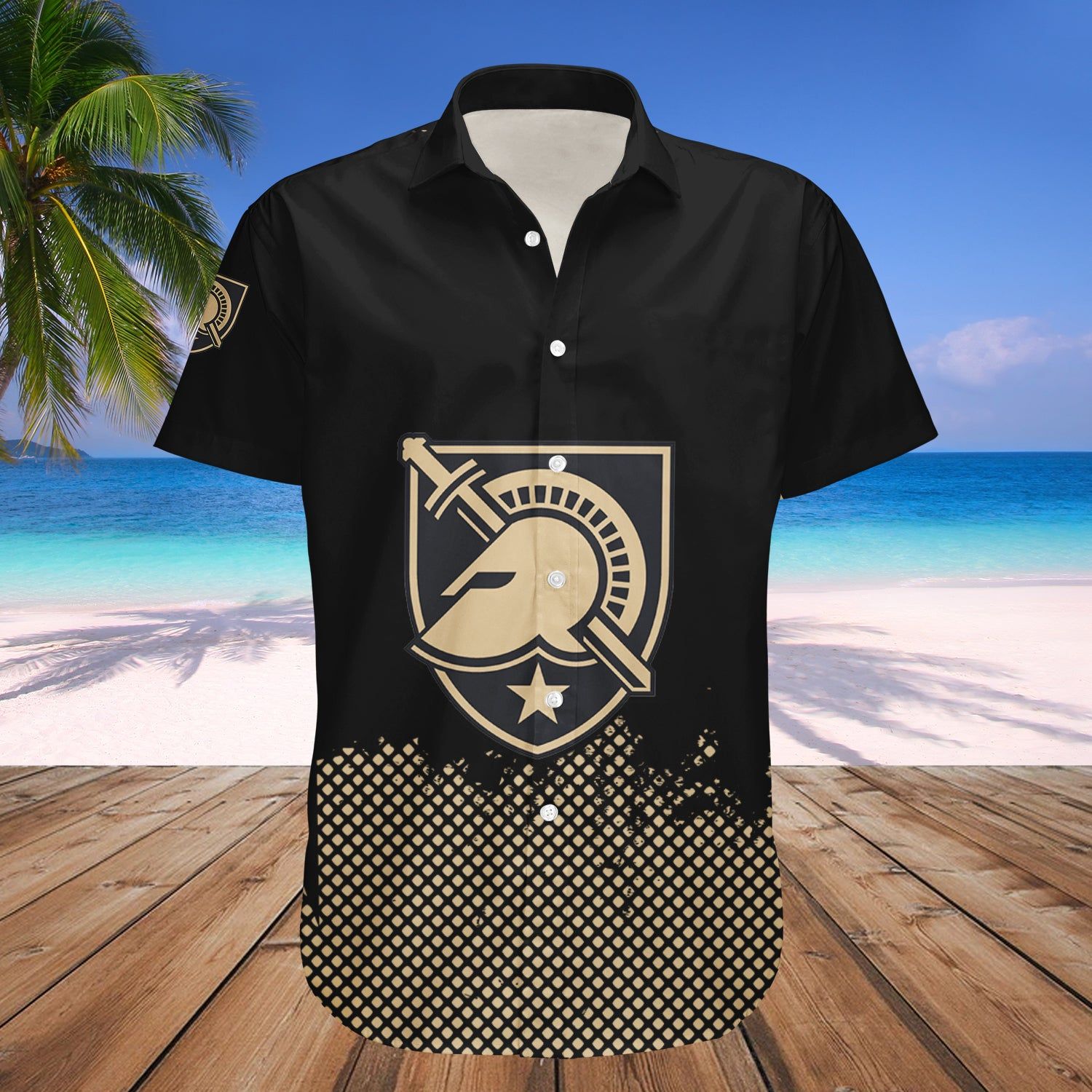 Army Black Knights Hawaii Shirt Basketball Net Grunge Pattern – NCAA