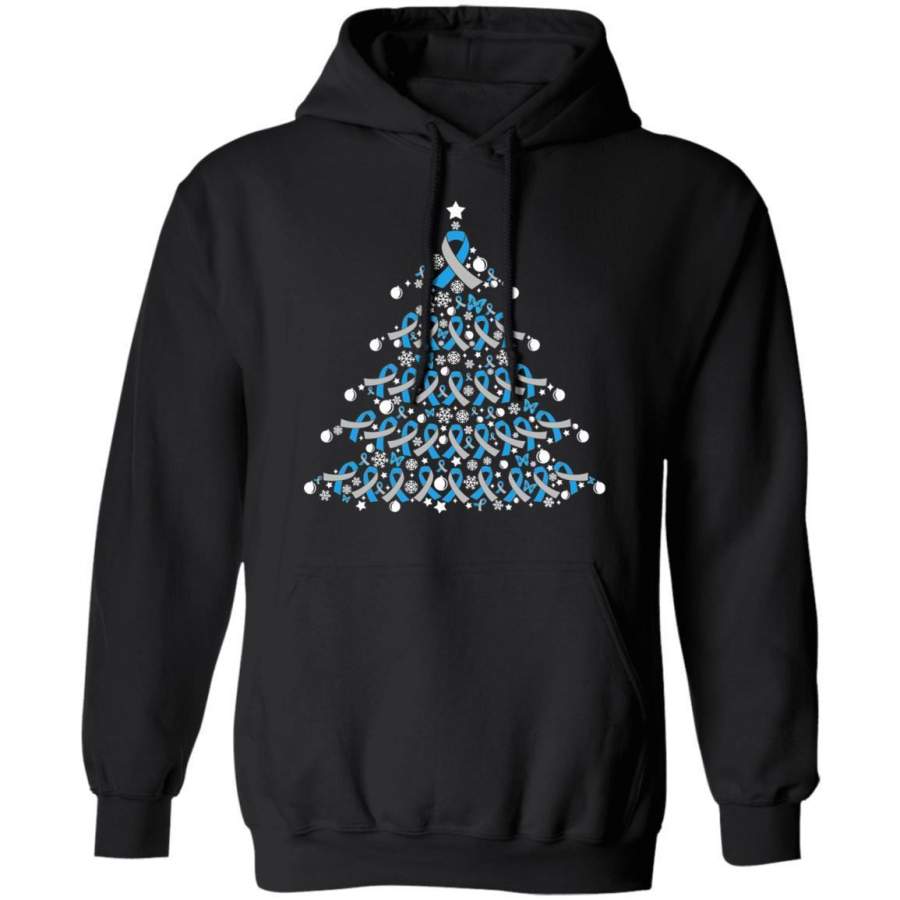 Christmas Hoodie Diabetes Awareness Xmas Tree Hoodie VA12