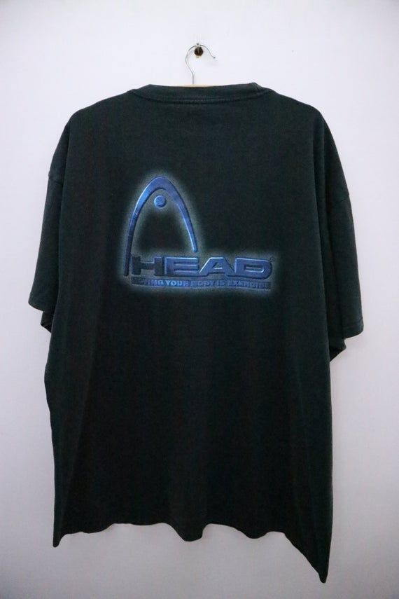 Vintage Head Shirt Big Logo Sportswear Streetwear Top Shirtsize 4L Shirt