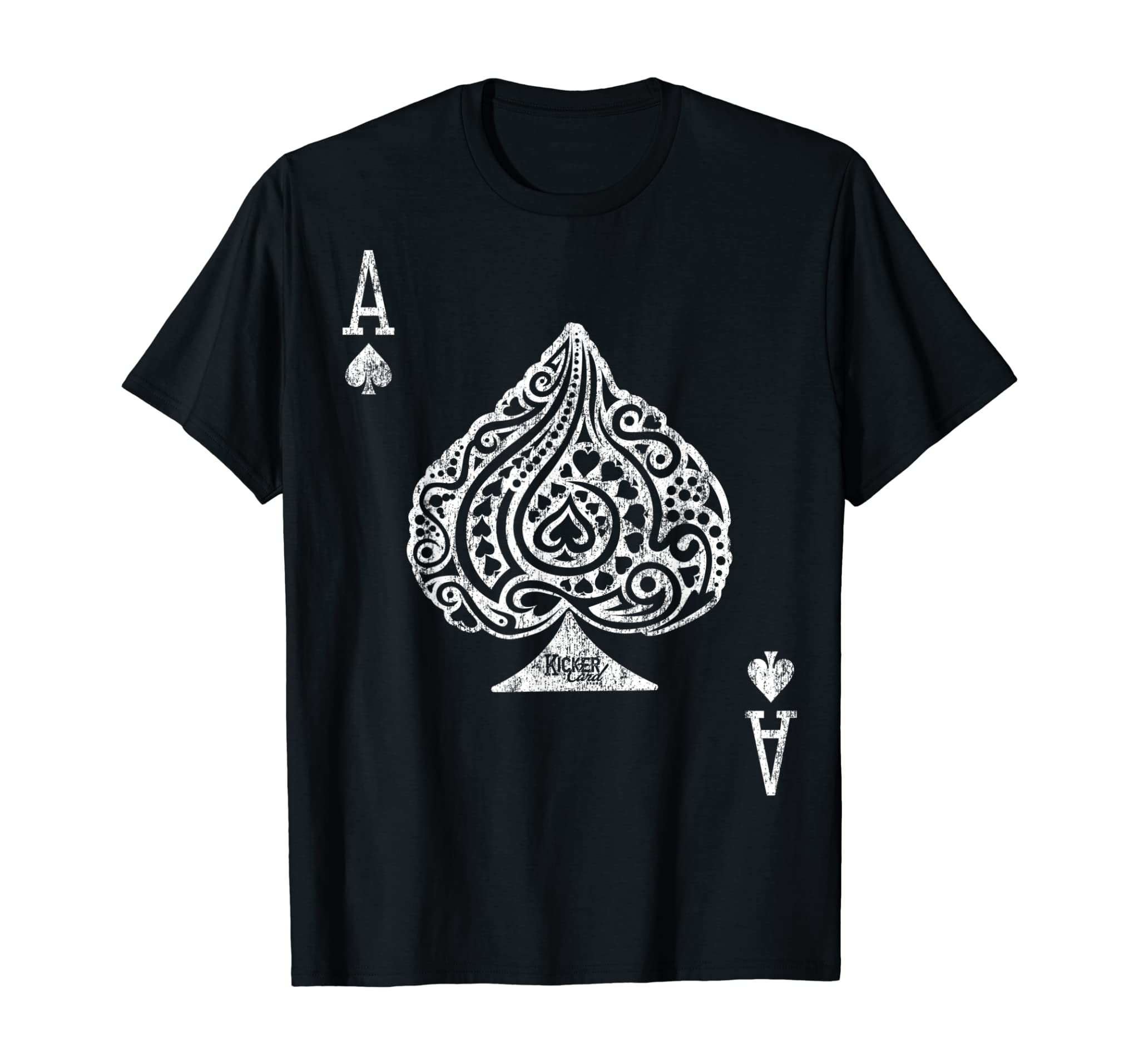 Ace of Spades Texas Hold’em Poker Playing Card T-Shirt