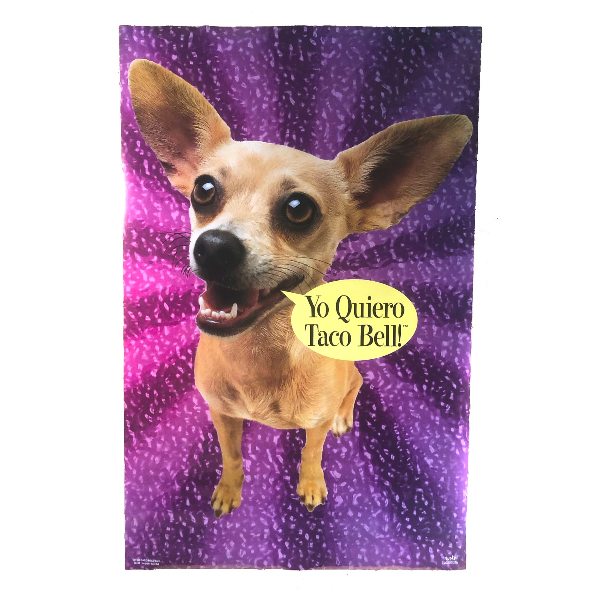 Vintage Yo Quiero Taco Bell “Chihuahua” Poster