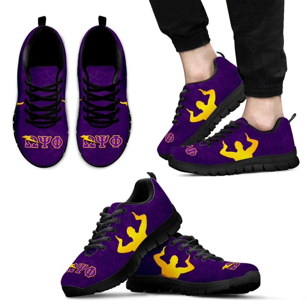 Omega Psi Phi Fraternity Sneakers Hand Sign Melanin Attire Shop