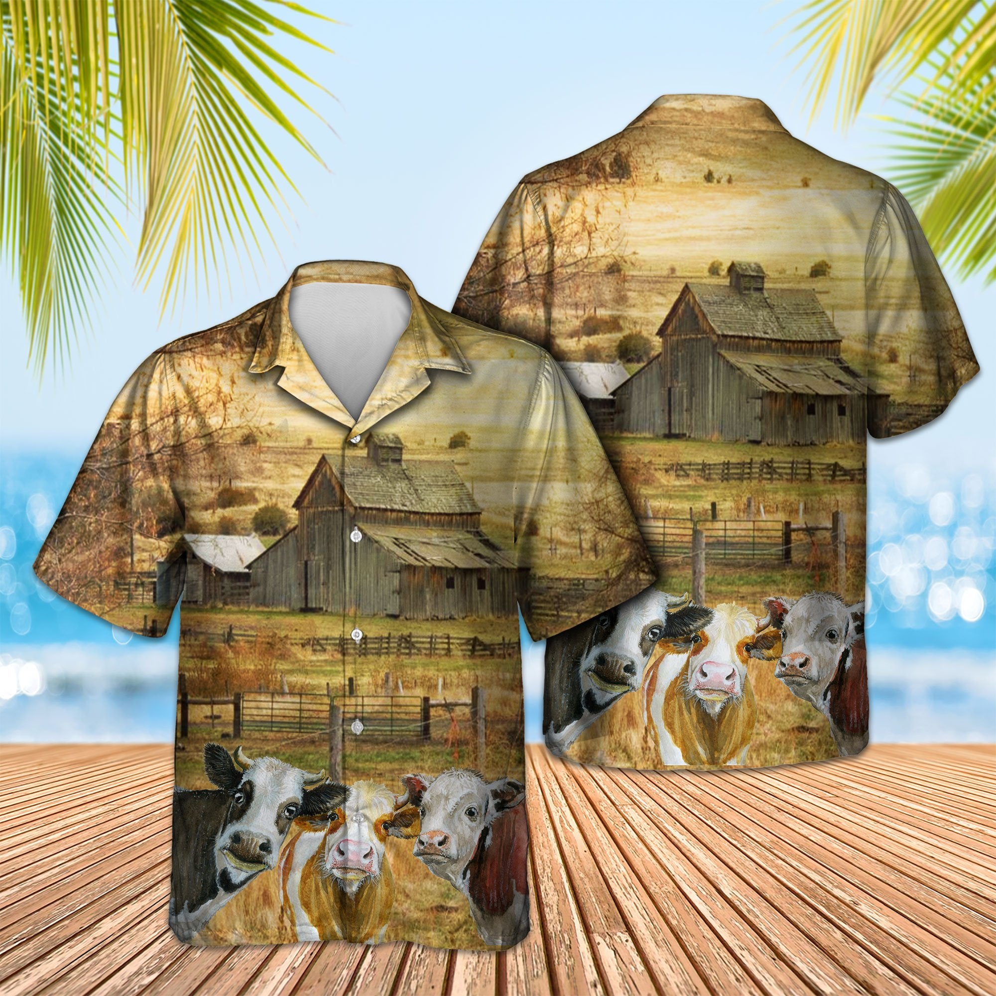 Cute Cow Farm Hawaii Shirt Ha104159