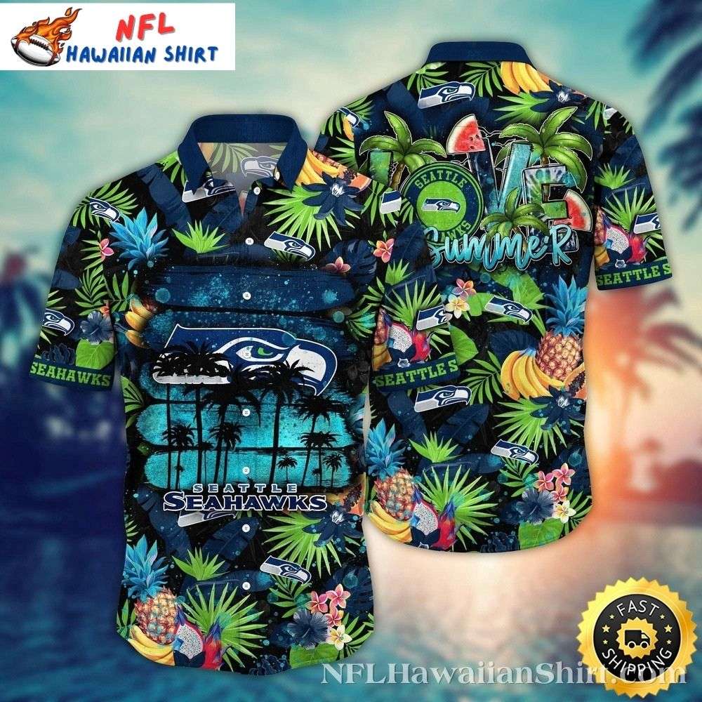 Summer Vibes Seattle Seahawks Hawaiian Shirt  Surf And Sun Edition