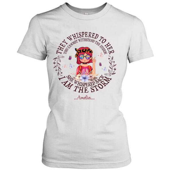 Custom Personalized Hippie Girl T-Shirt/ Pullover Hoodie – Best Gift For Girl – I Am The Storm