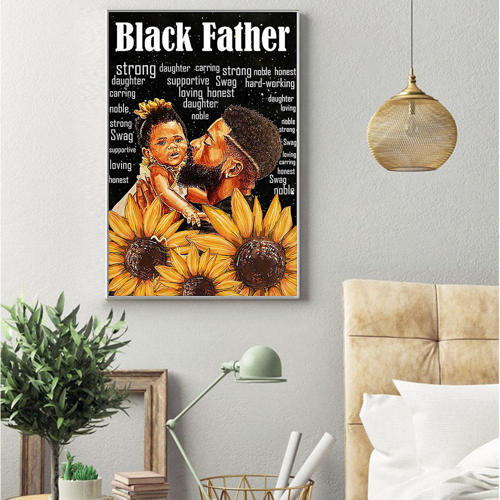 South Africa Canvas Prints Beautiful Black History Month Poster Art Print Black Girl Black King Alluring Ready To Hang Canvas Wall Art Decor